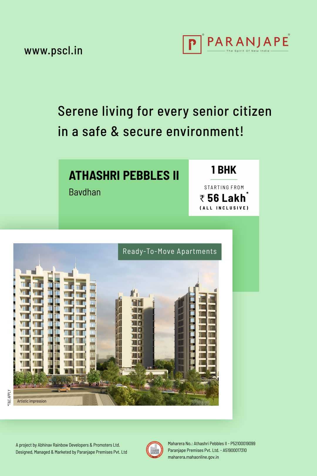 Senior Citizen Housing Projects in Pune Paranjape
