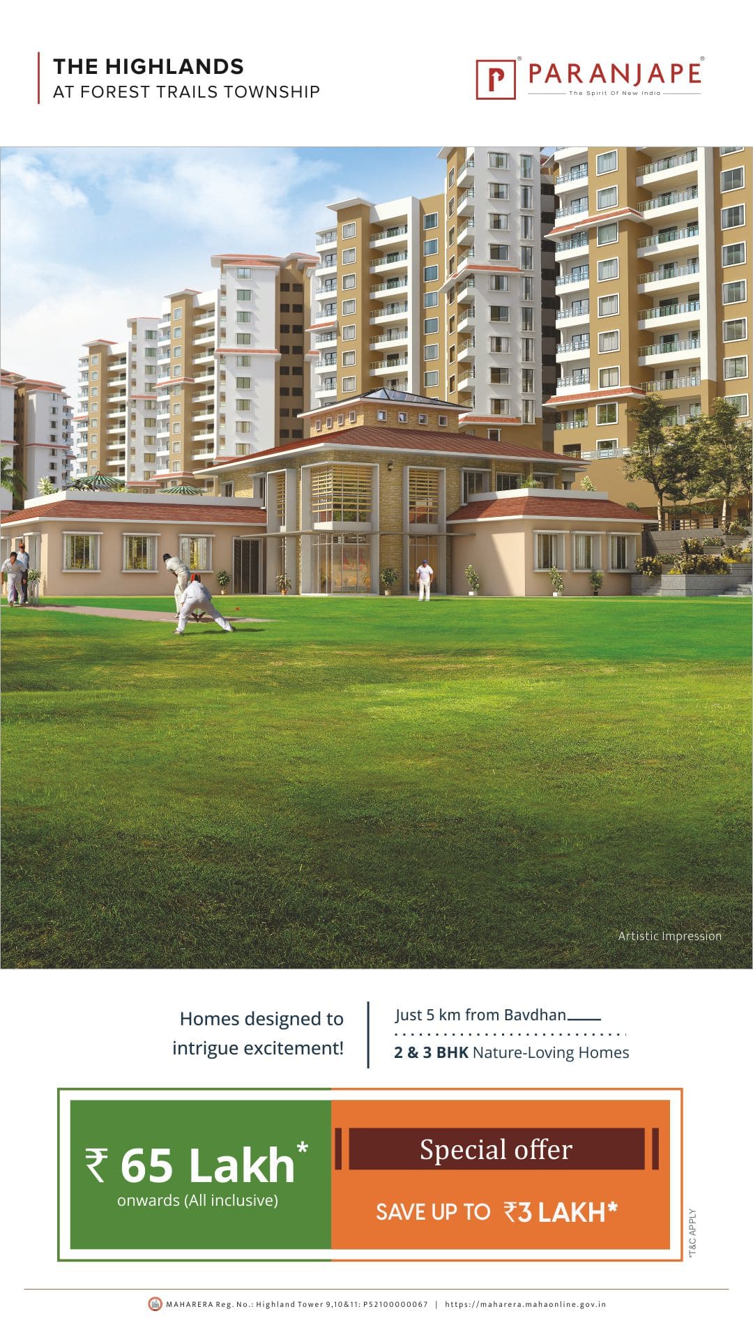 2 & 3 BHK Homes, Forest Trails Township, Pune Paranjape